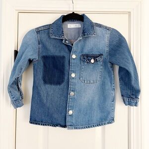 ZARA boys 5-6 denim shirt